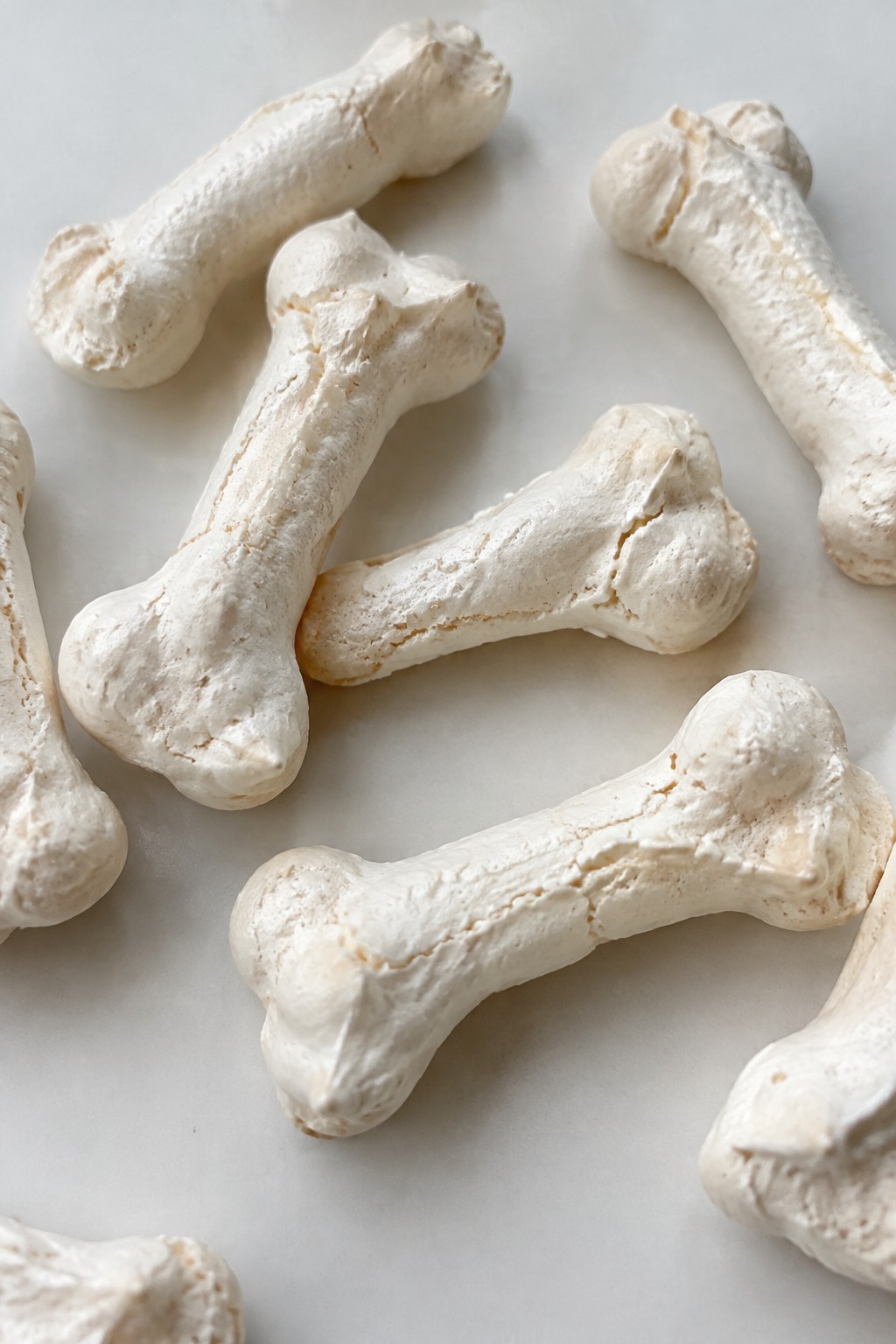 Skeleton Bone Meringue Cookies