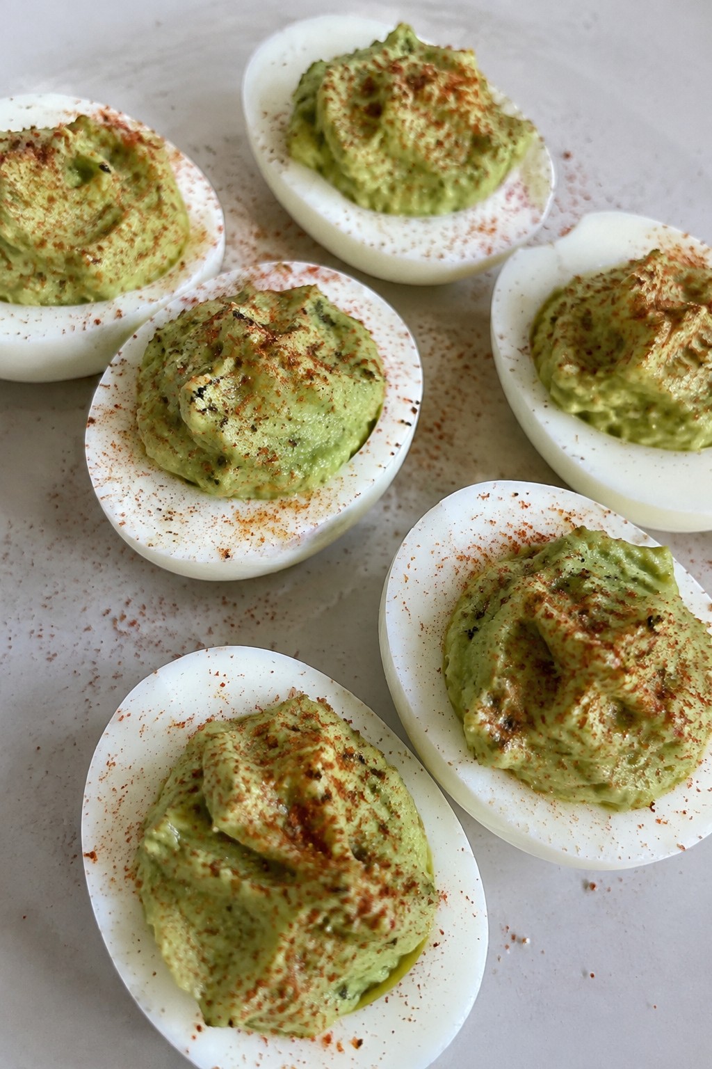 Avocado Deviled Eggs with Paprika