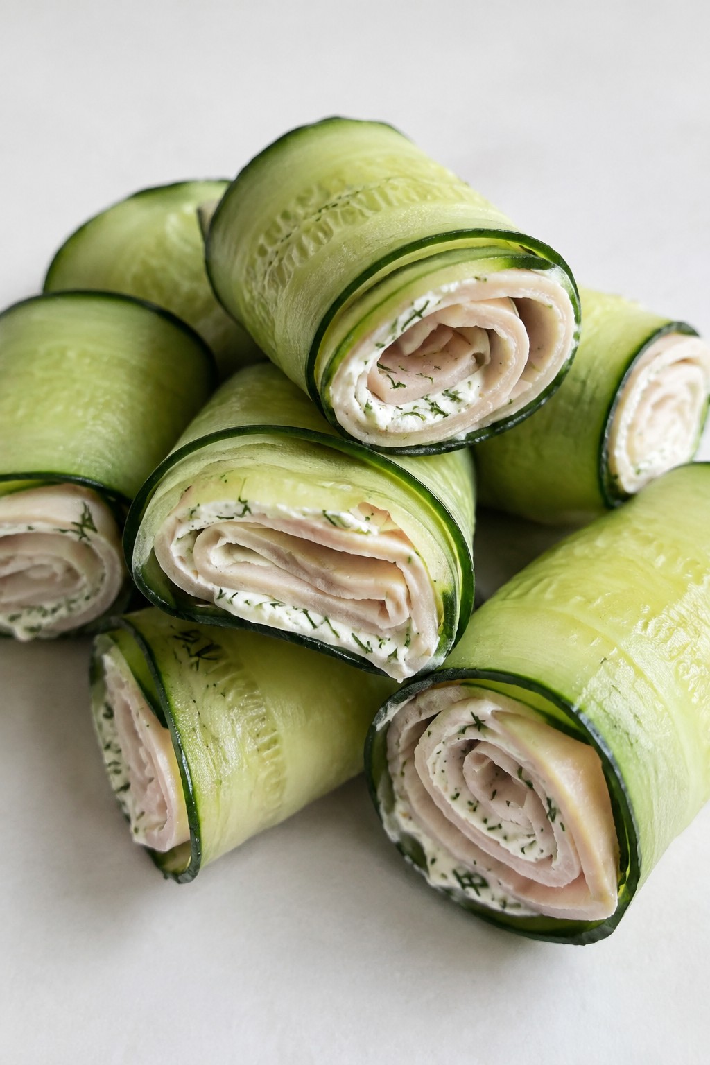 Cucumber Turkey Finger Roll-Ups