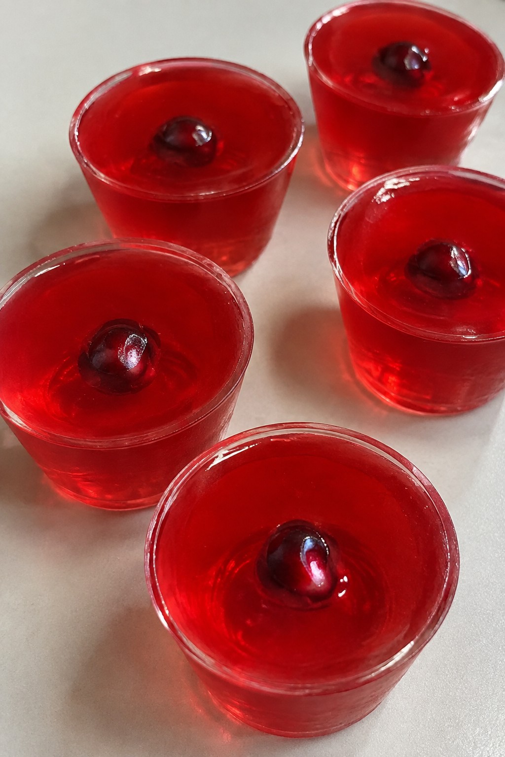Pomegranate Rum Eyeball Jello Shots