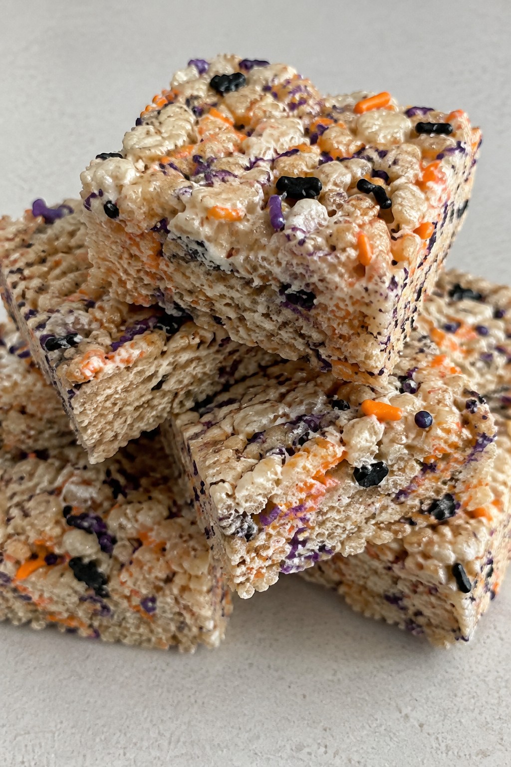 Halloween Sprinkle Rice Krispie Treats