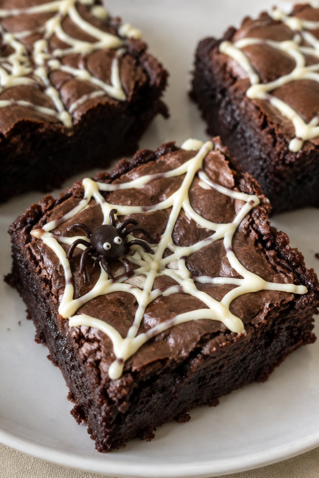 Spooky Spiderweb Brownies