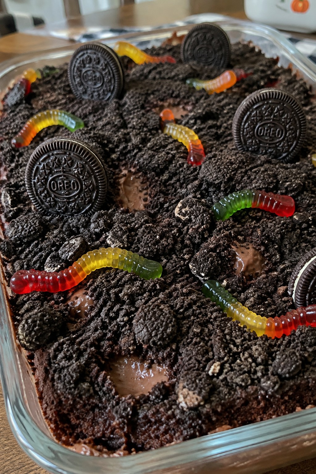 Graveyard Dirt Poke Cake
