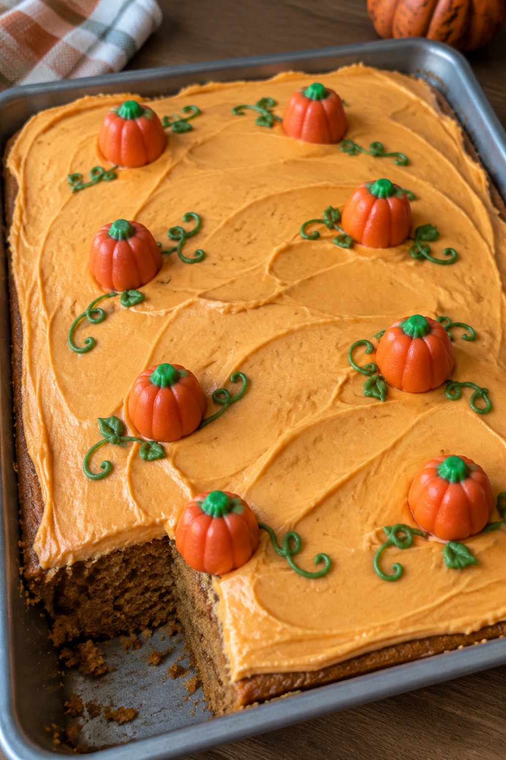Pumpkin Patch Spice Sheet Cake