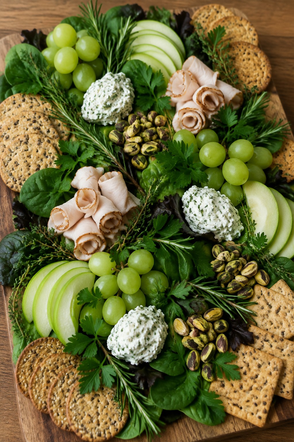 Haunted Forest Green Herb and Turkey Board