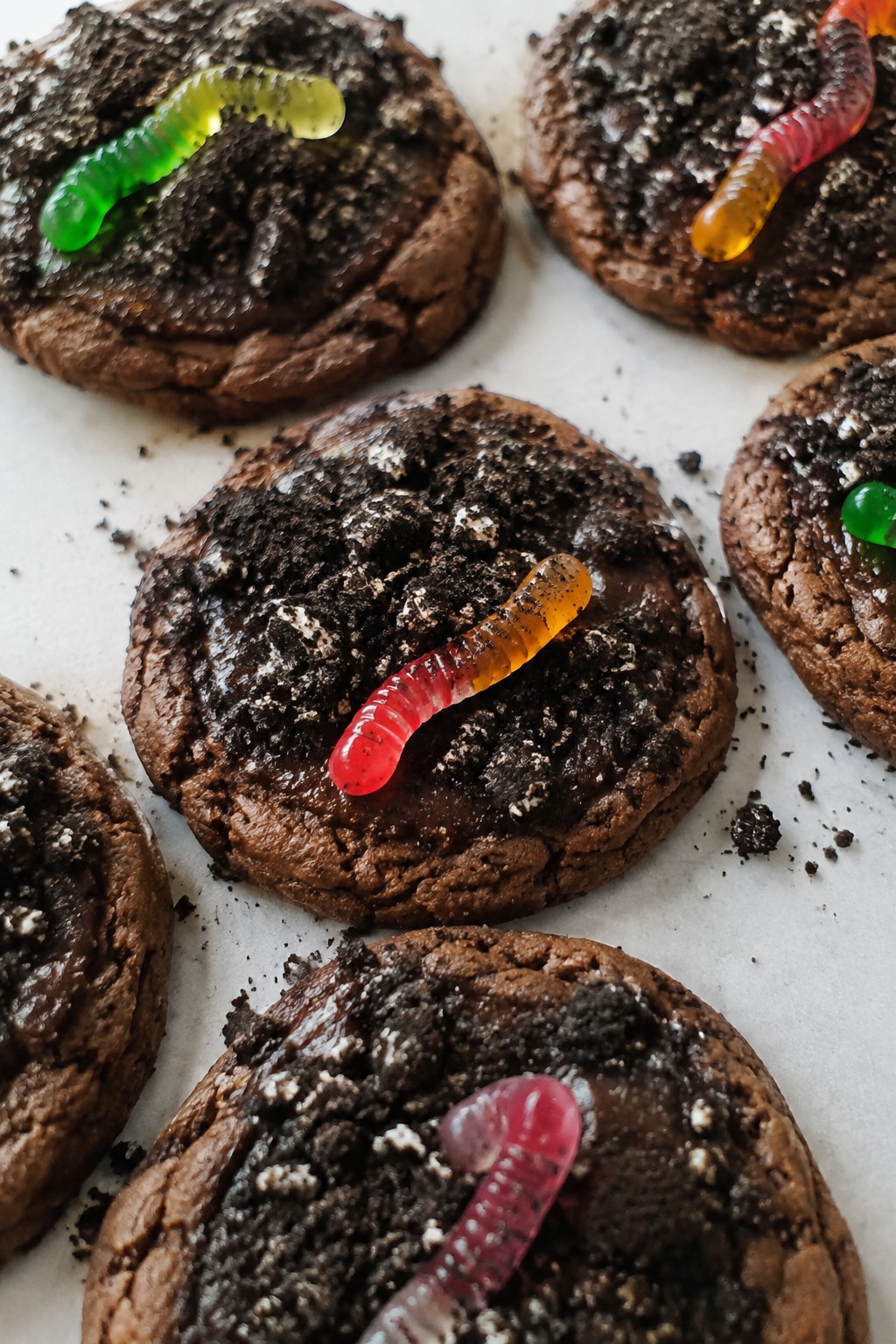 Graveyard Dirt Brownie Cookies