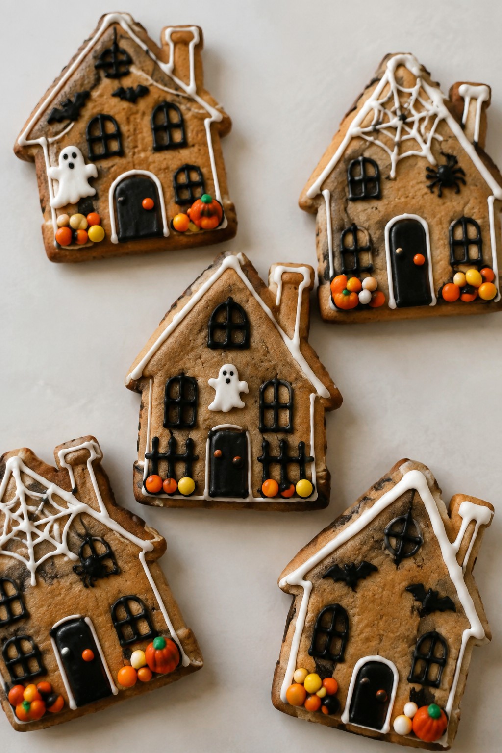 Haunted Gingerbread Haunted House Cookies