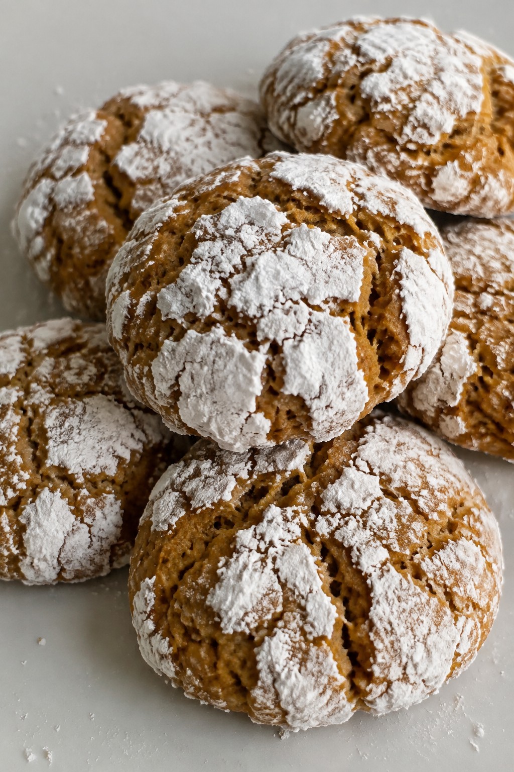 Pumpkin Spice Crinkle Cookies