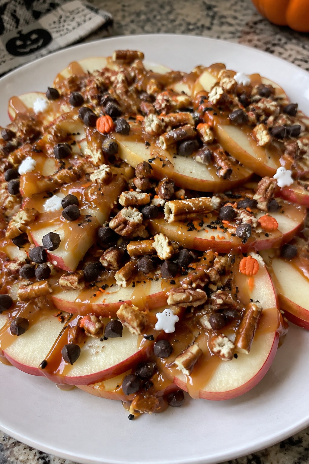 Caramel Apple Nacho Bites