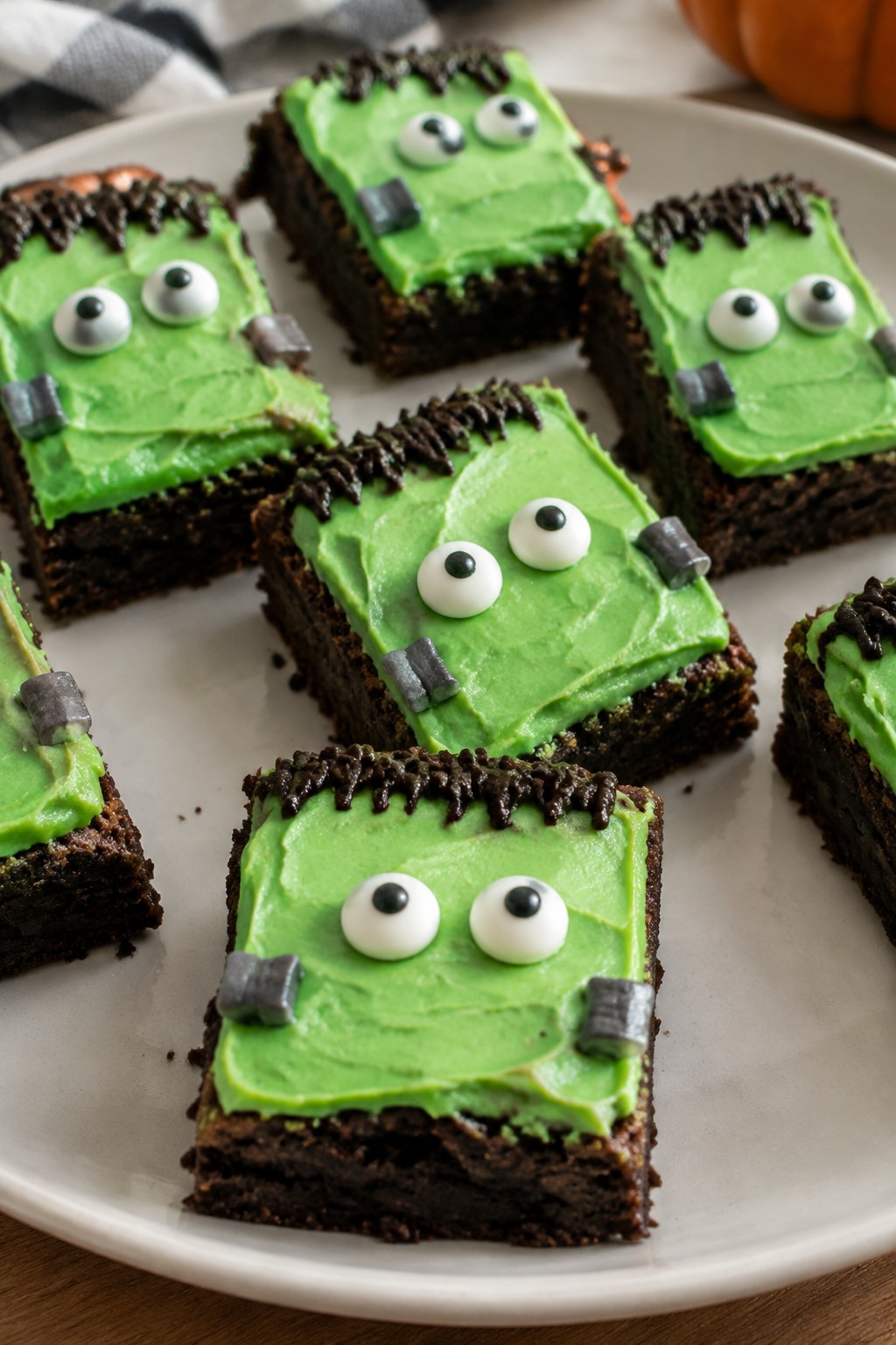 Frankenstein Brownie Bars