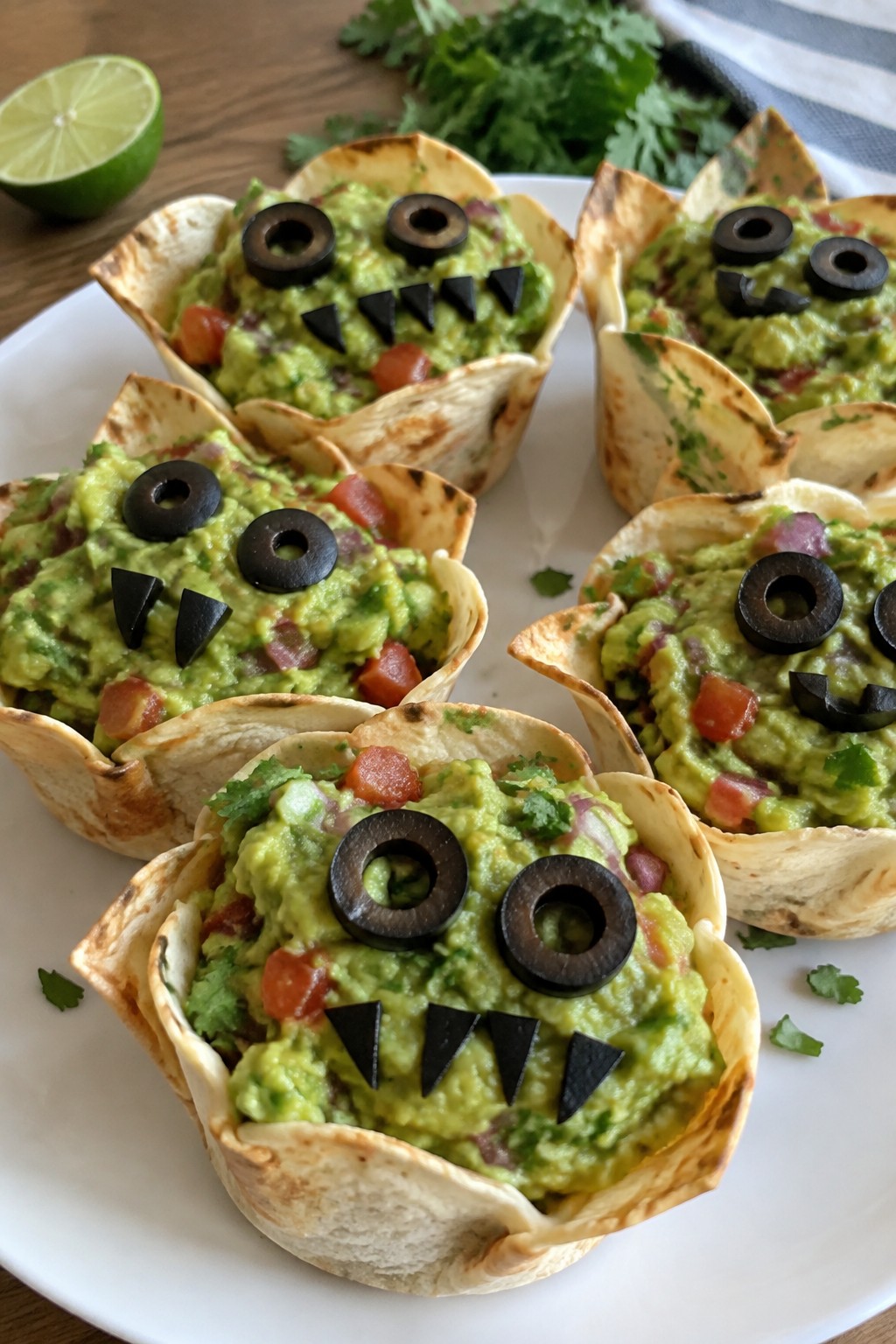 Monster Mash Guacamole Cups