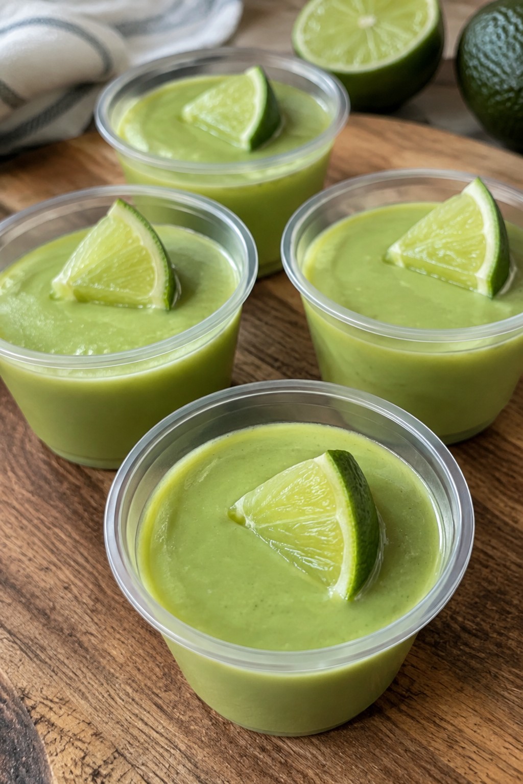 Dreadful Avocado Lime Jello Shots