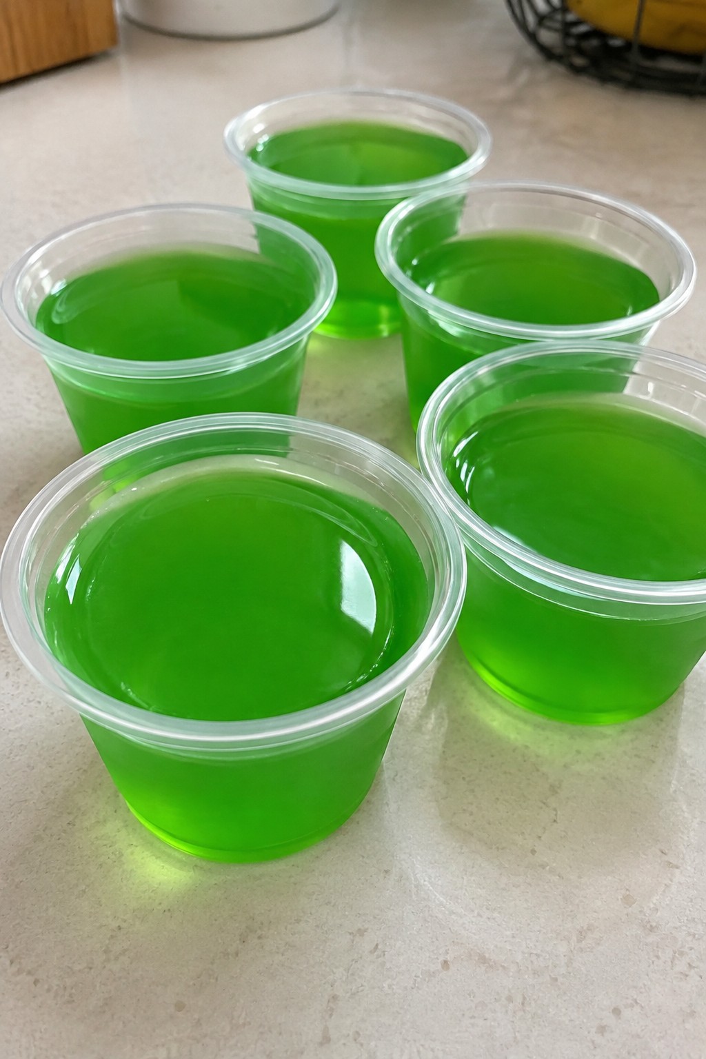 Ghostly Midori Pineapple Jello Shots