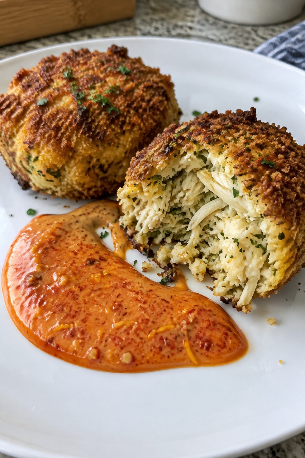 Saffron Crab Cakes with Blood Orange Aioli