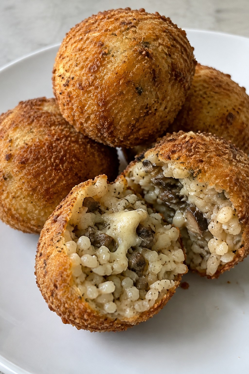 Truffle Mushroom Arancini with Aged Parmesan