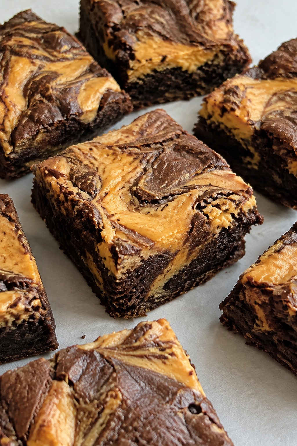 Pumpkin Cheesecake Swirl Brownies