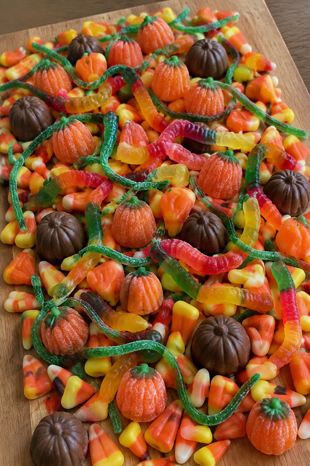 Pumpkin Patch Candy Corn and Gummy Board