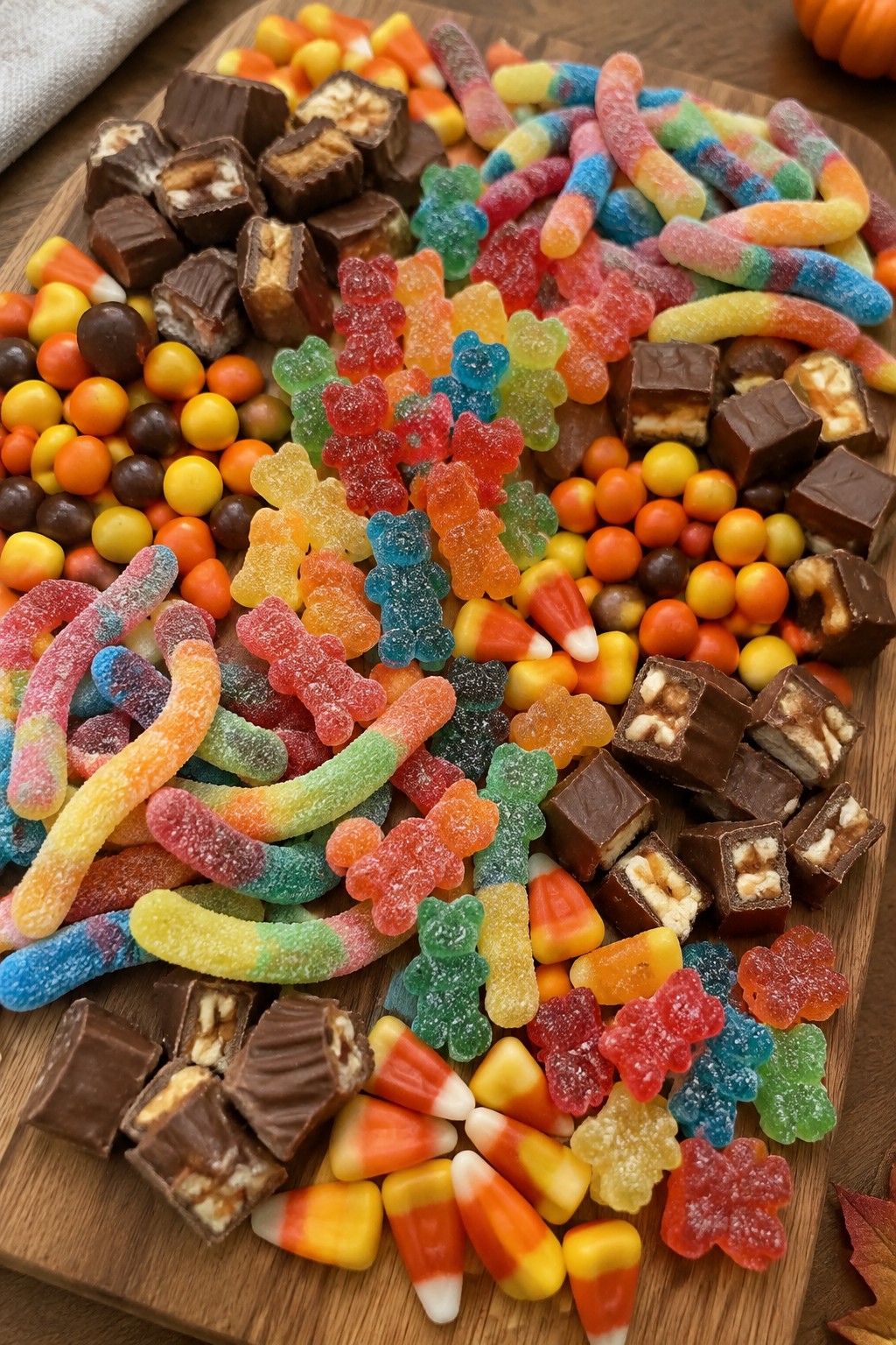 Trick-or-Treat Sour Gummy Harvest Board