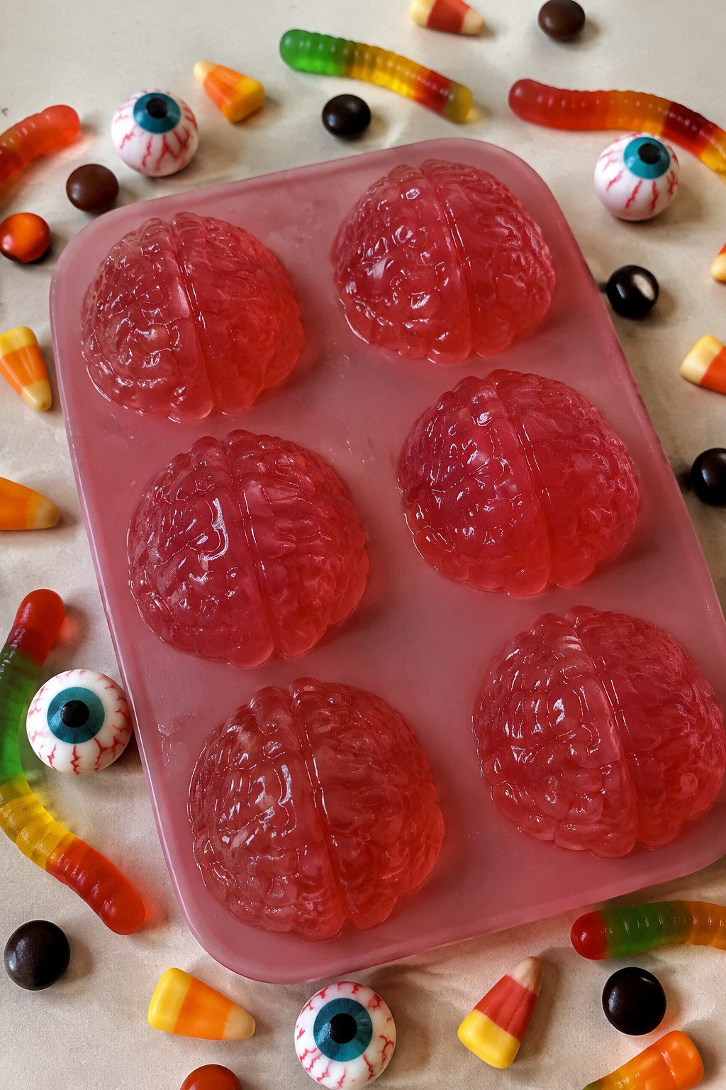 Zombie Brain Jello Candy Mold Board