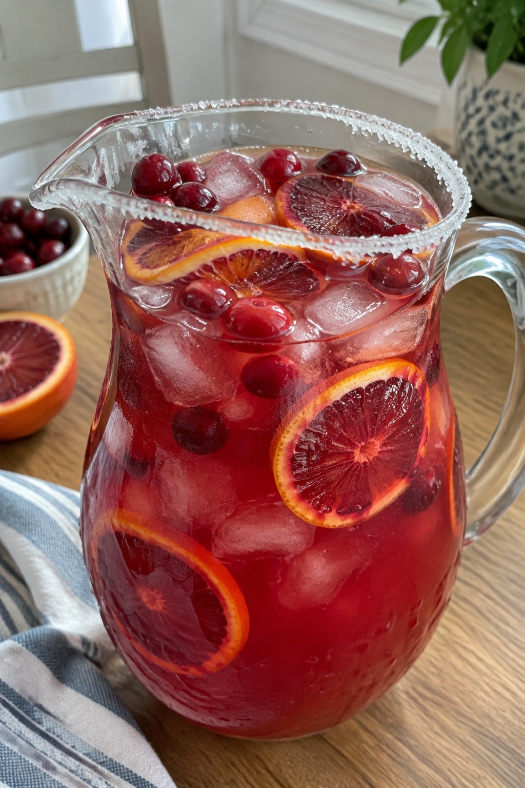 Blood Orange Cranberry Margarita Pitcher