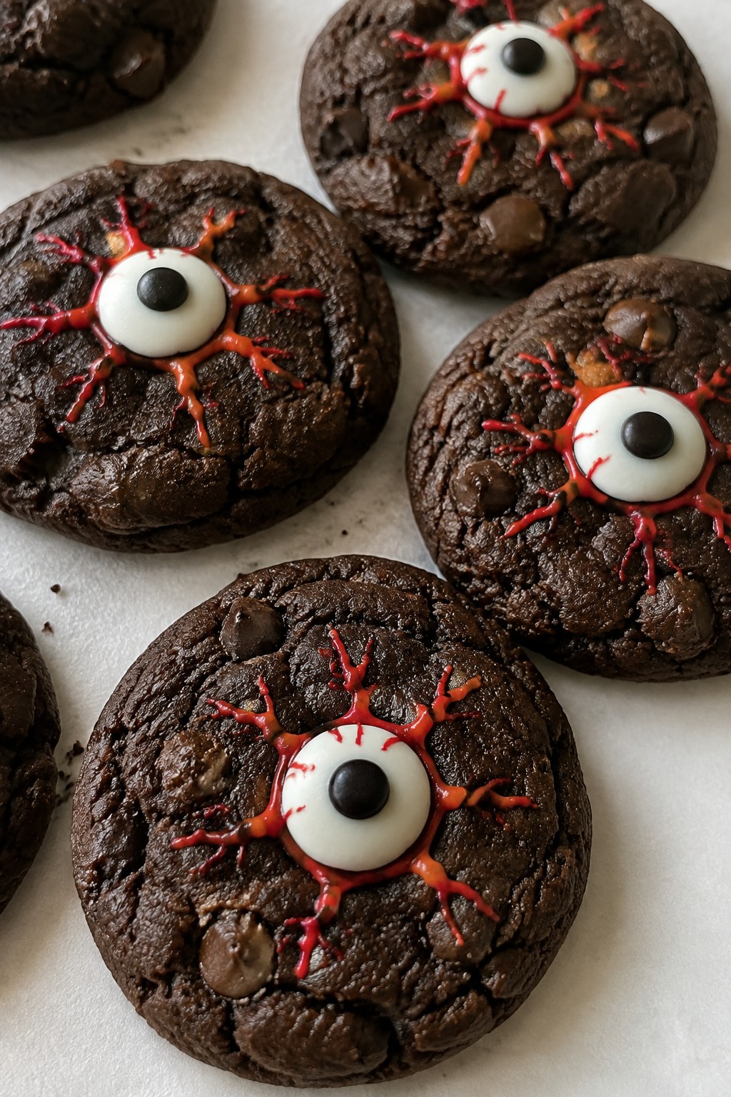 Dark Chocolate Vampire Eye Cookies