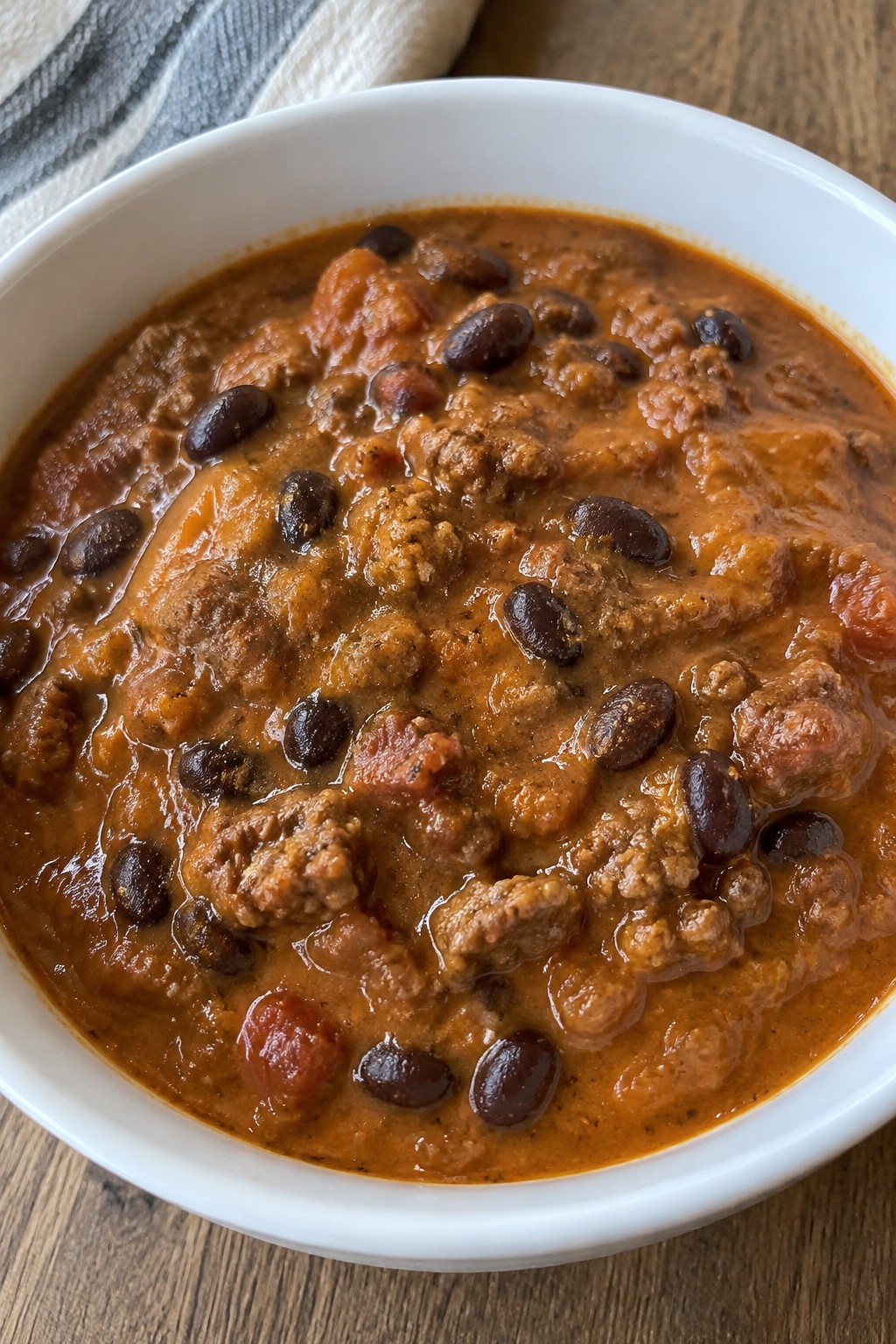 Slow Cooker Spiced Pumpkin Beef Chili