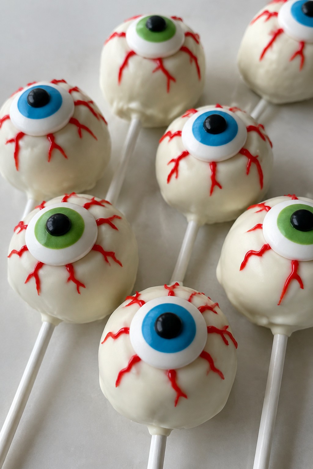 Monster Eyeball Marshmallow Pops