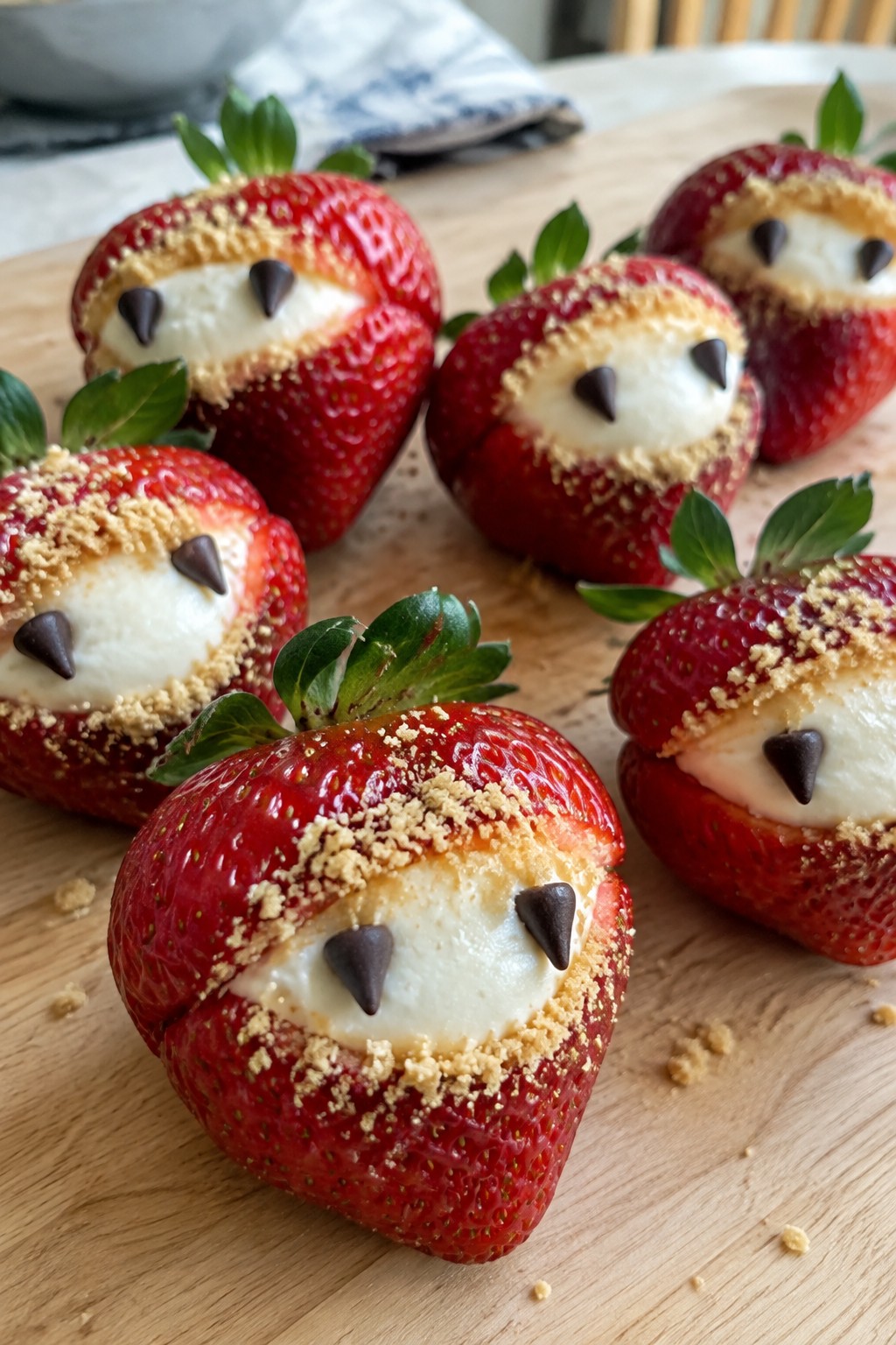 Vampire Strawberry Cheesecake Bites