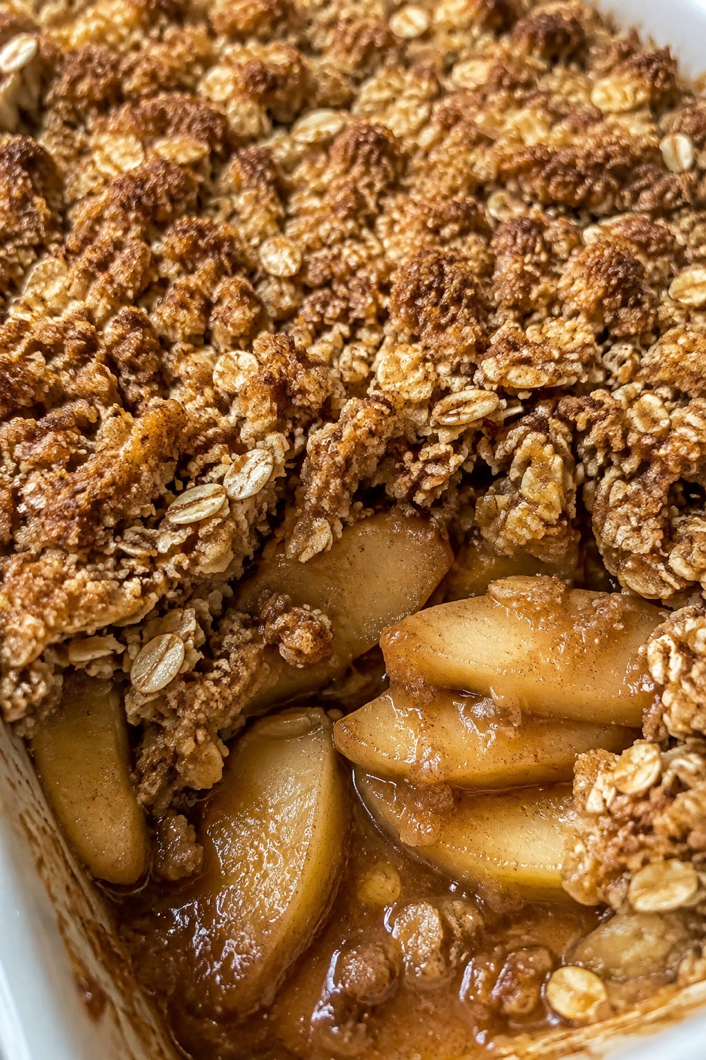 Caramel Apple Crumble Skillet