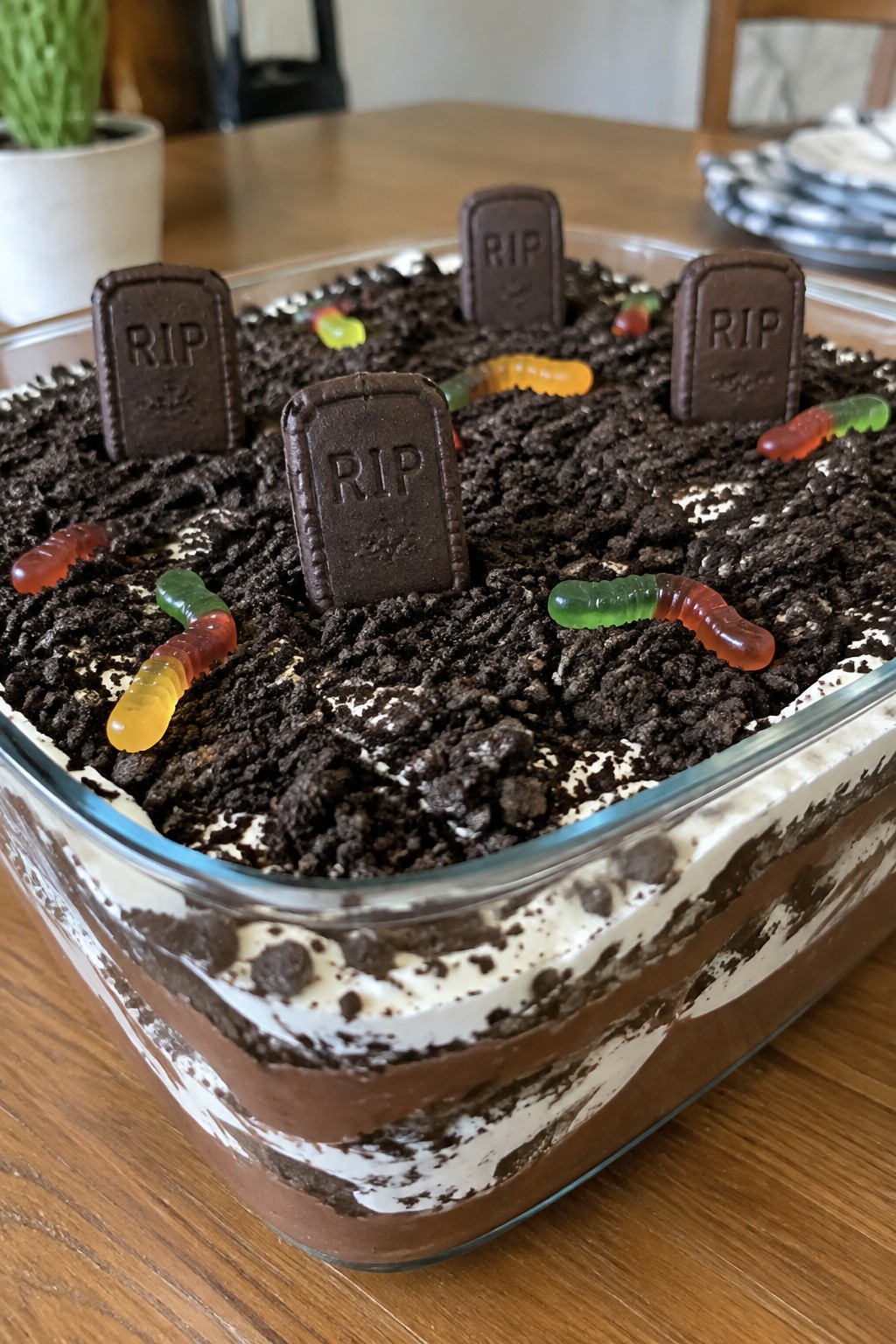 Graveyard Dirt Pudding Trifle