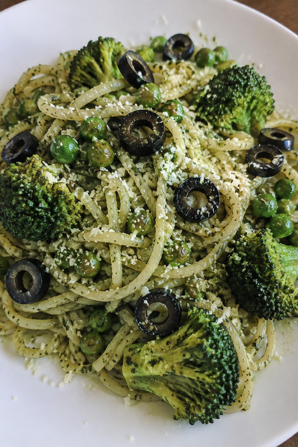 Alien Ant Pasta with Pesto and Veggies