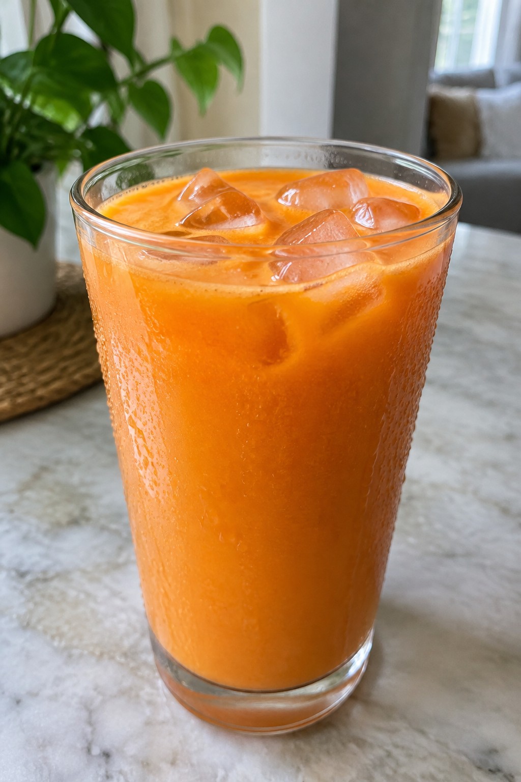 Jack-o'-Lantern Carrot Juice Blend