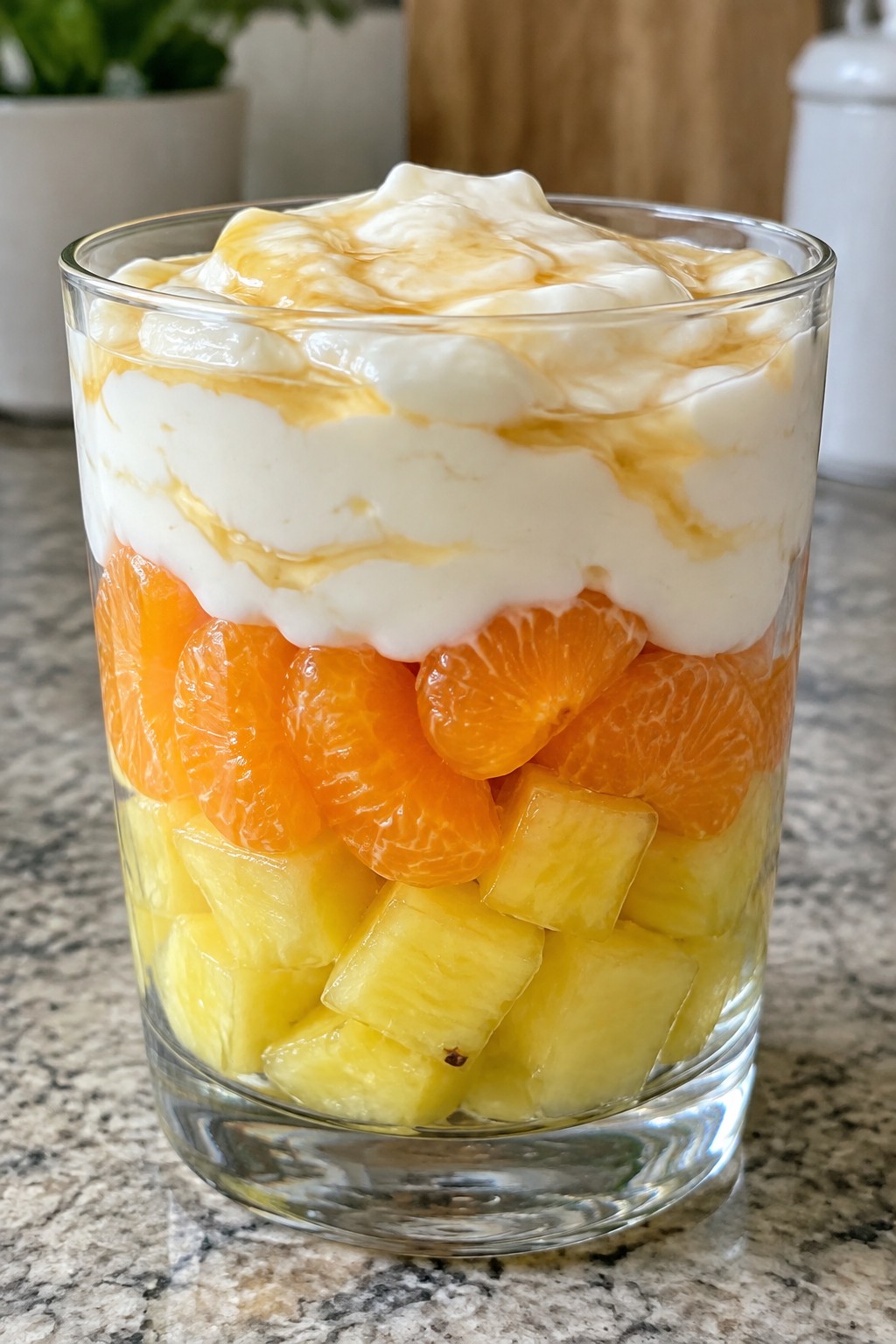 Candy Corn Layered Fruit and Yogurt Parfaits