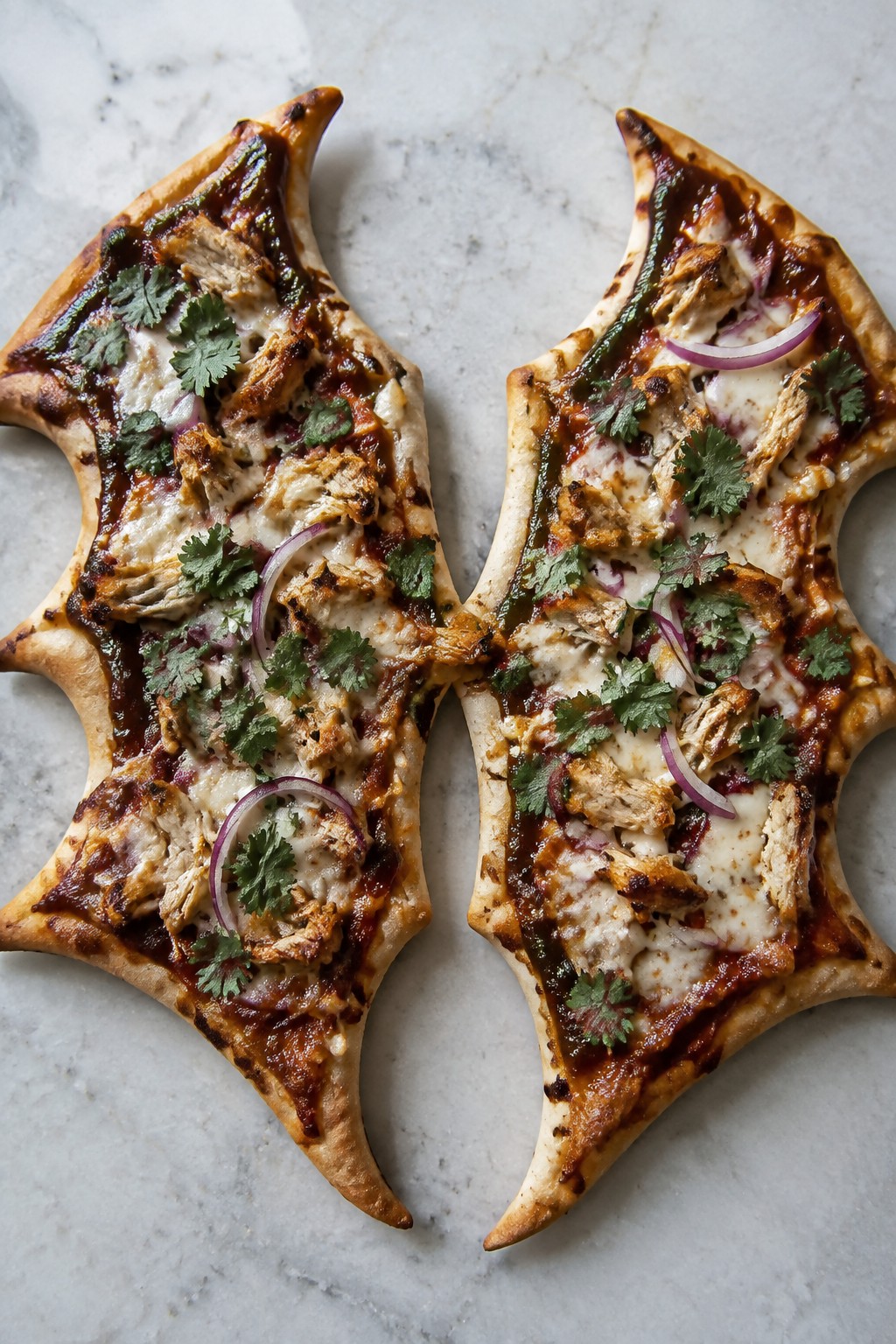 Bat Wing BBQ Chicken Pizza
