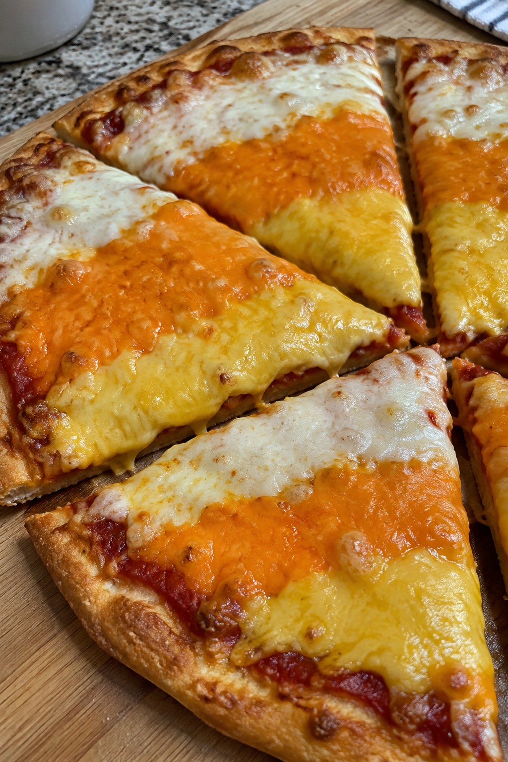 Candy Corn Three-Cheese Pizza