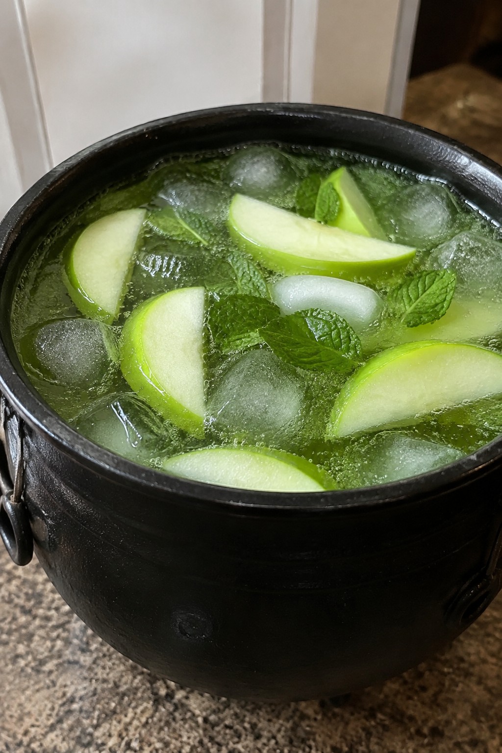 Witch's Cauldron Green Apple Punch