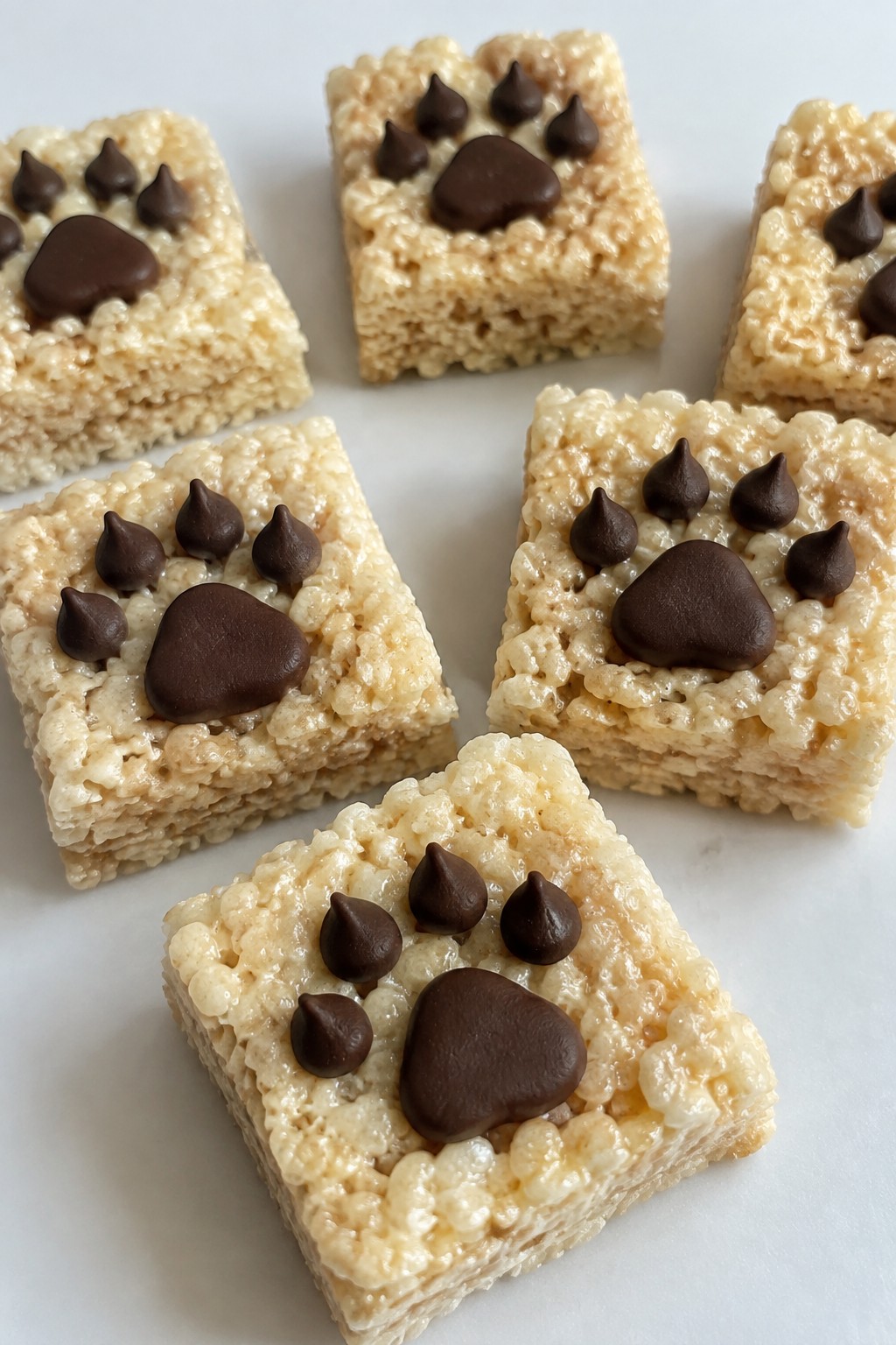 Werewolf Paw Print Rice Krispie Treat Bites