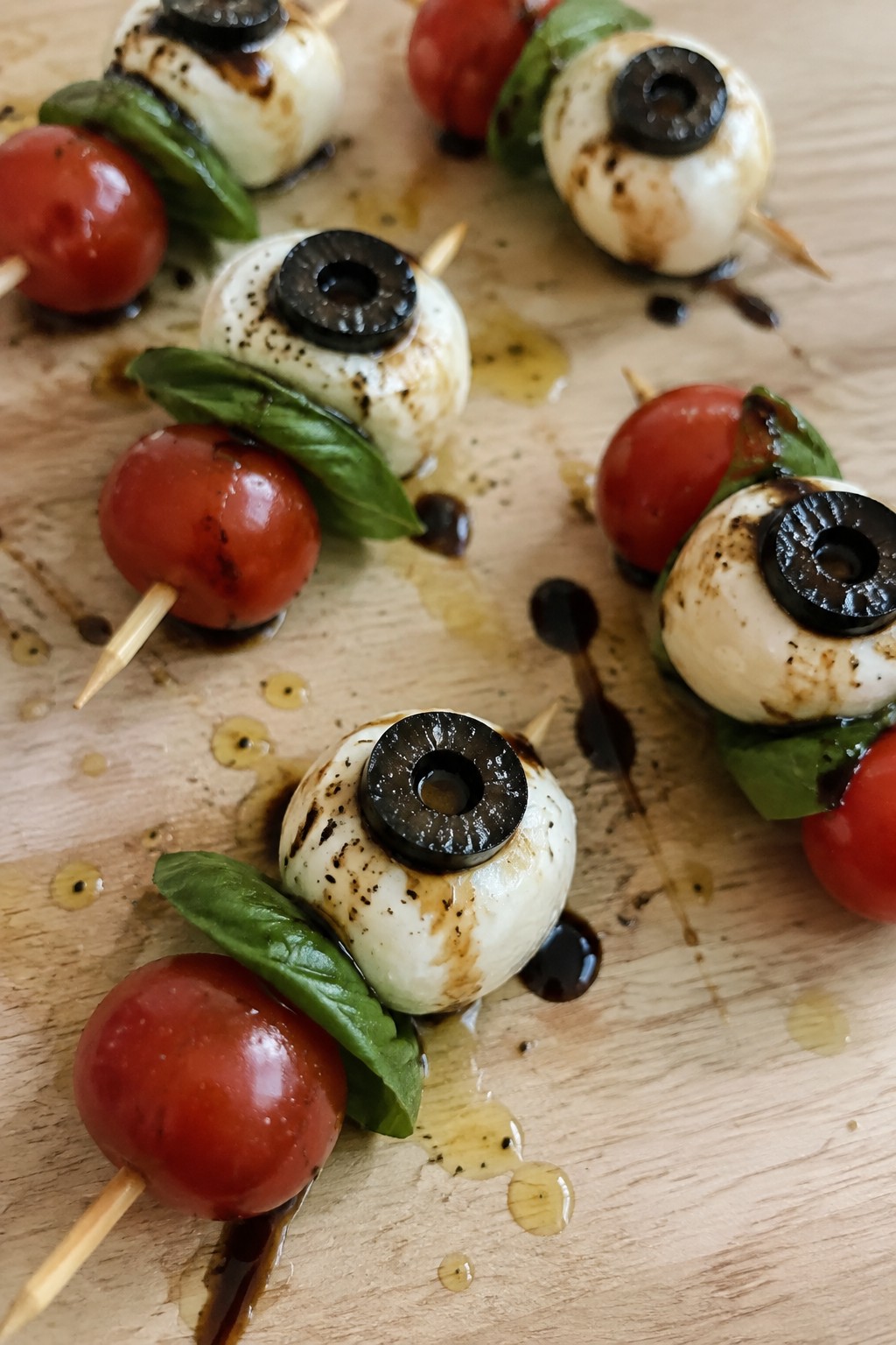 Eyeball Caprese Skewers