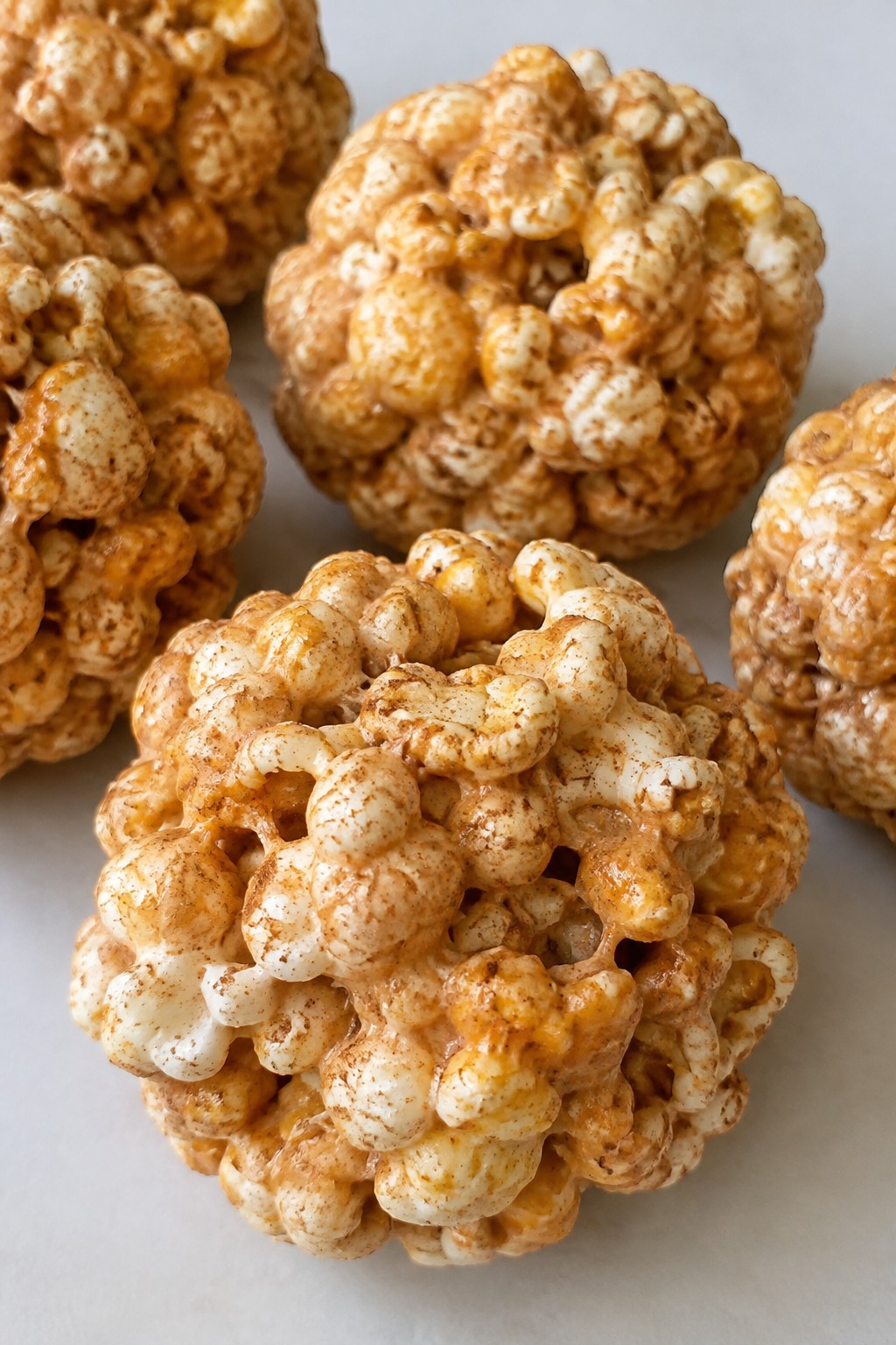 Spiced Pumpkin Popcorn Balls