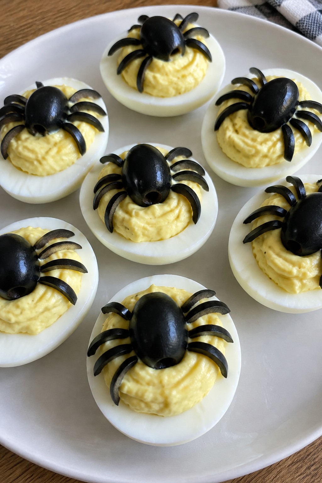 Spooky Spider Deviled Eggs