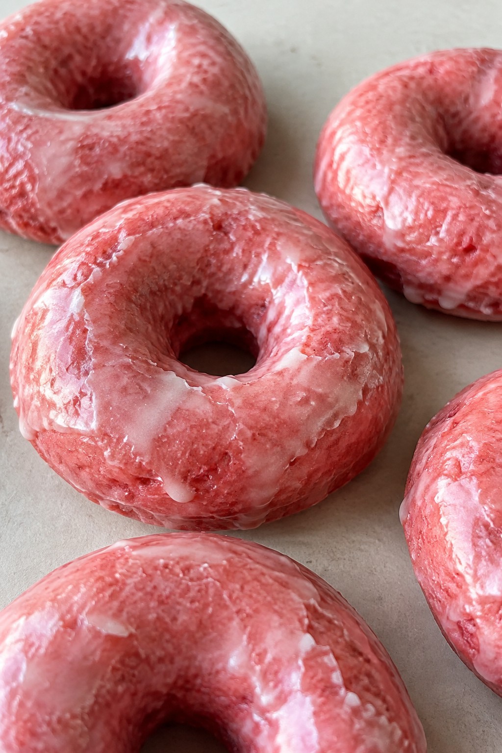 Vampire Bite Strawberry Donuts