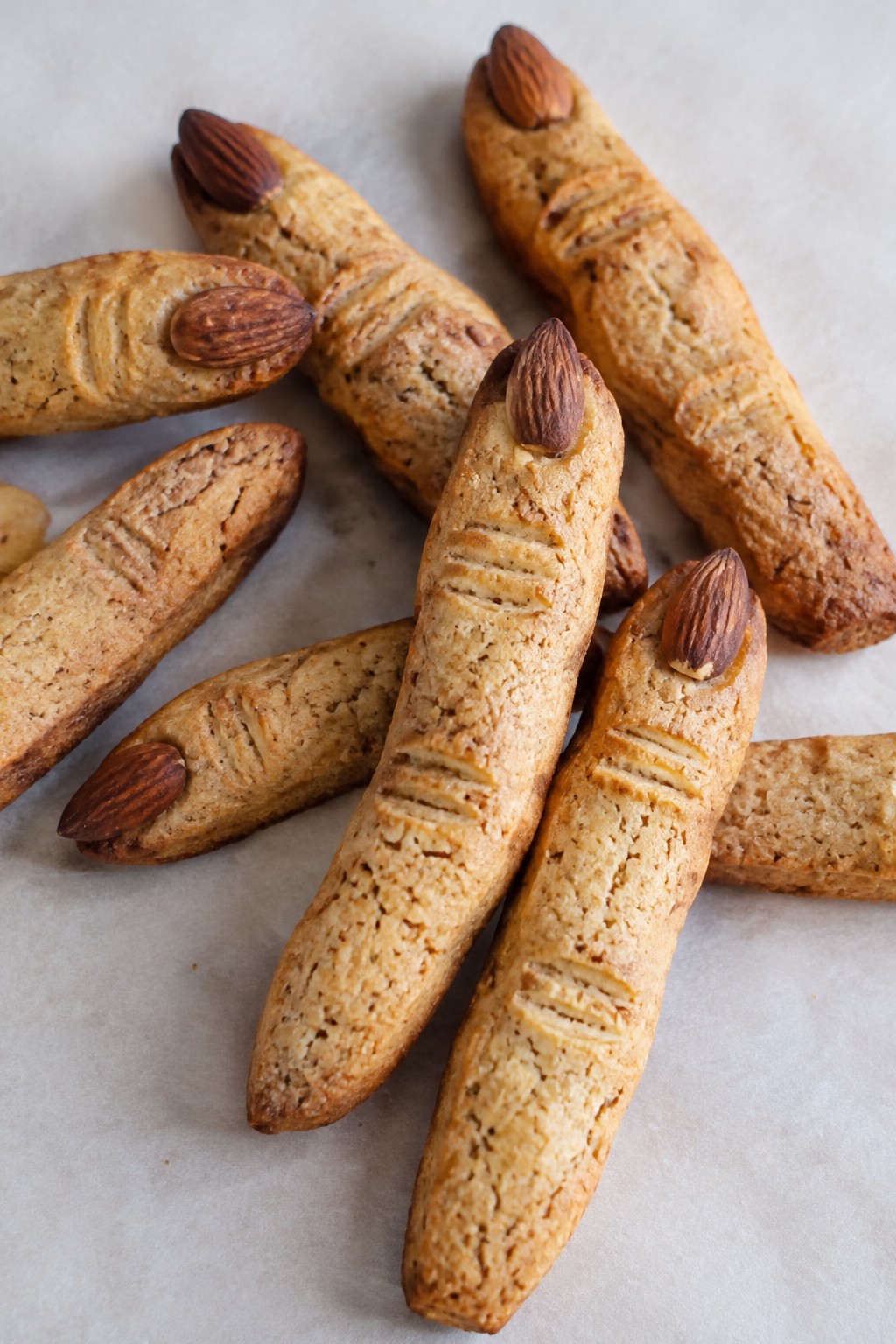 Witch Finger Almond Biscotti