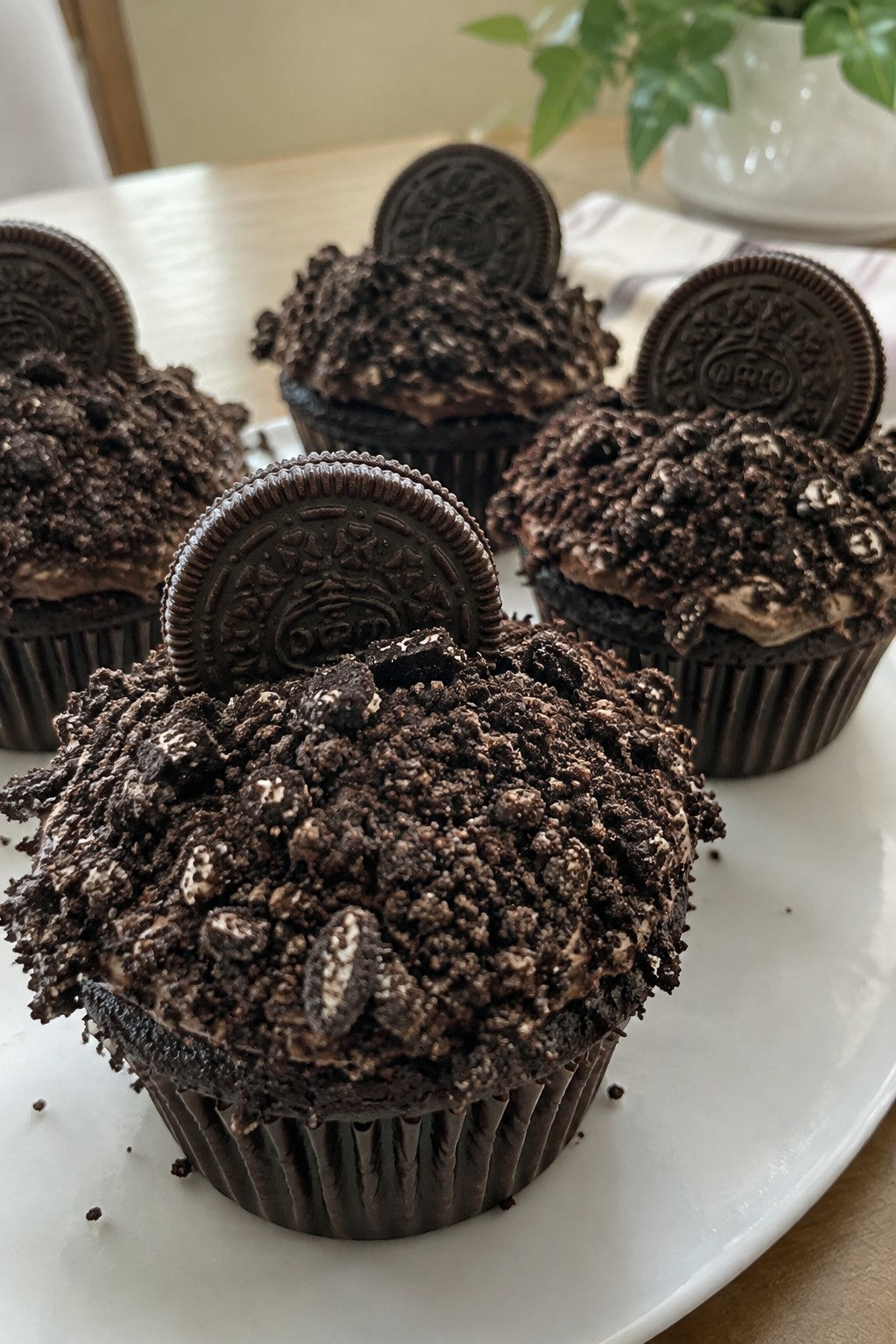 Graveyard Dirt Cookie Crumb Cupcakes